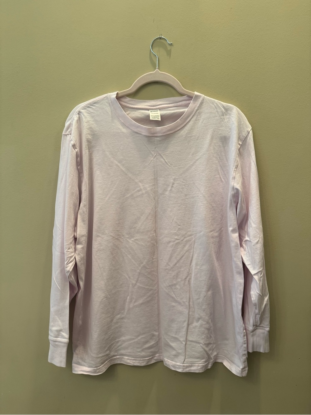 EUC VS Pink Long-Sleeve Tee - Light Pink - L